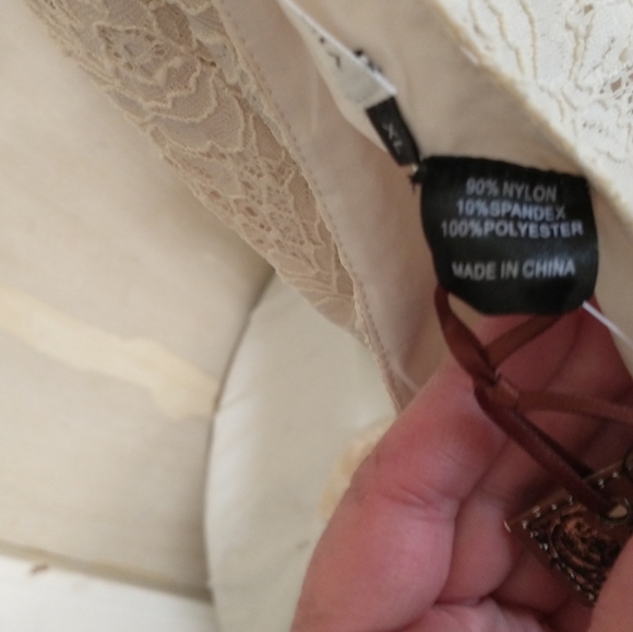 Ecru Lace Palazzo Pants ~ New with Tags! - Picture 9 of 11